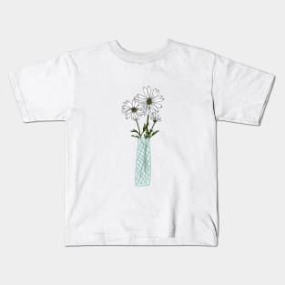 Floral drawing IV: bellis perennis png Kids T-Shirt